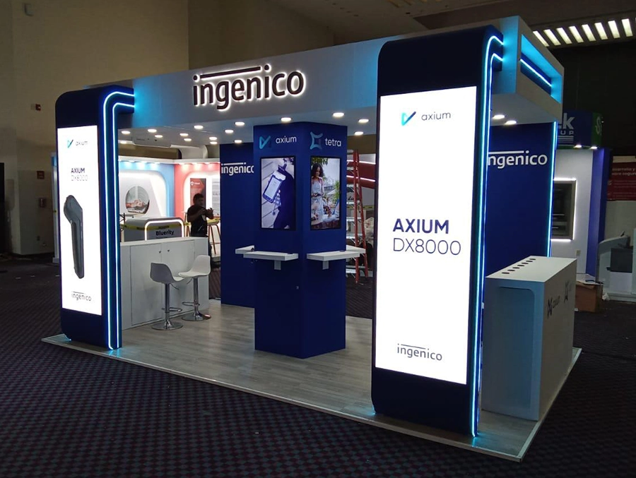 Stand para exposición comercial